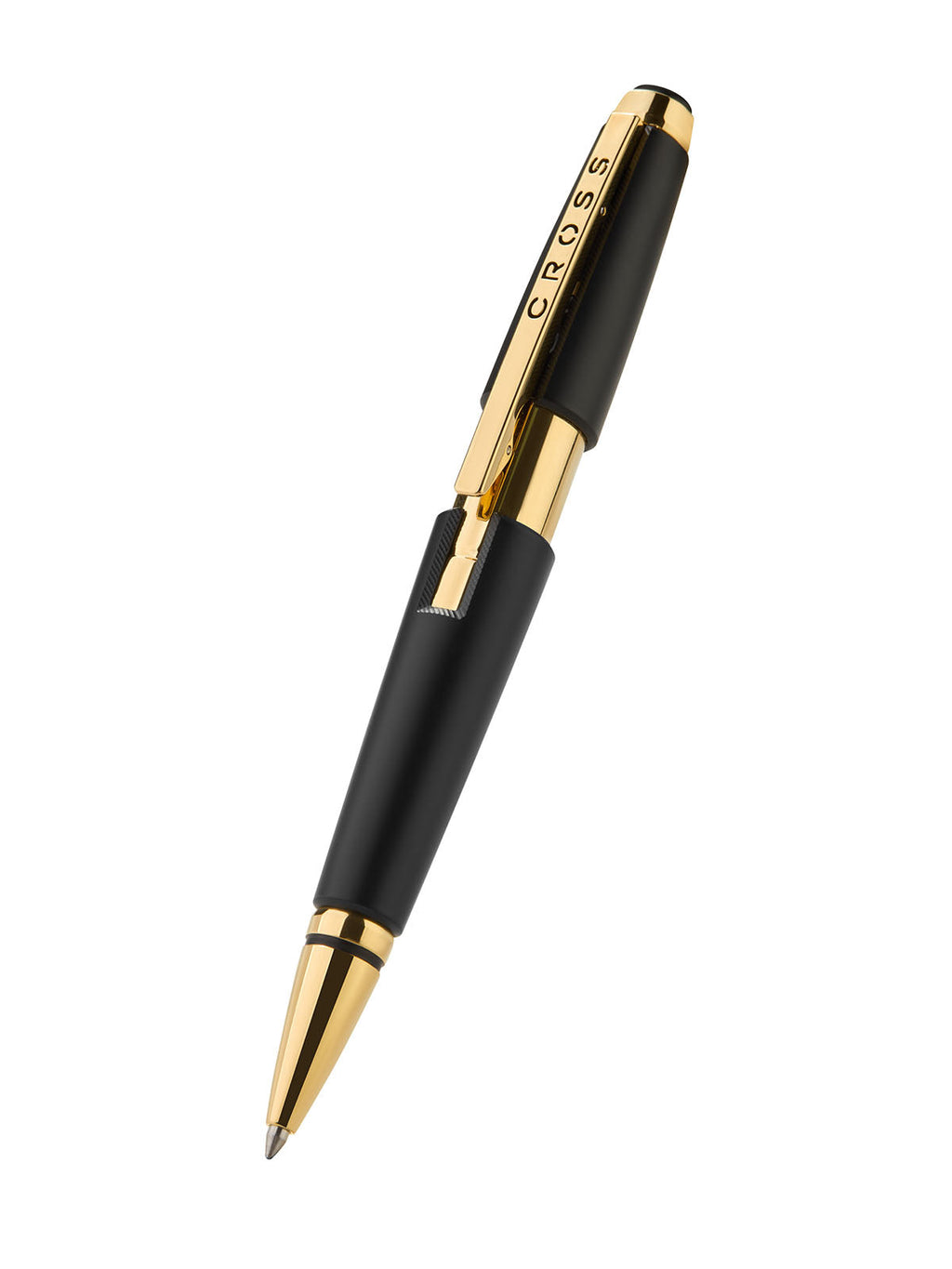Edge™ Matte Black Lacquer with Gold PVD Appointments Selectip® Rollerball Pen