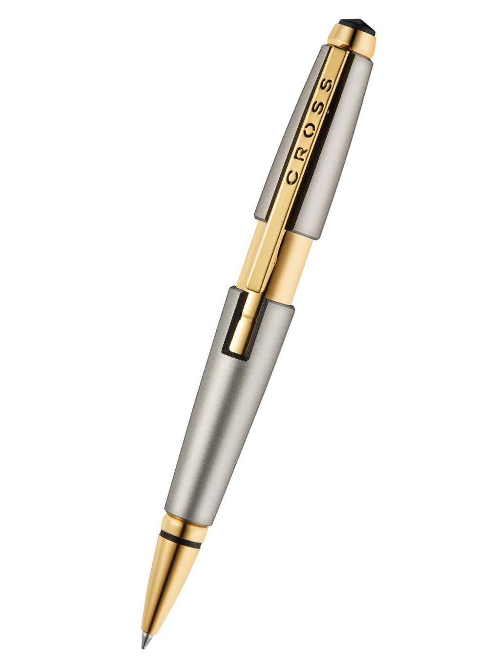 Edge™ Sonic Titanium Lacquer with Gold PVD Appointments Selectip® Rollerball Pen