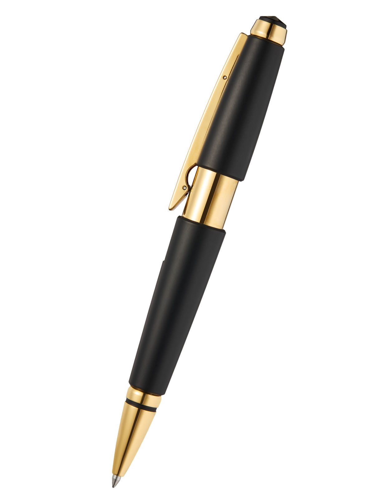Edge™ Matte Black Lacquer with Gold PVD Appointments Selectip® Rollerball Pen