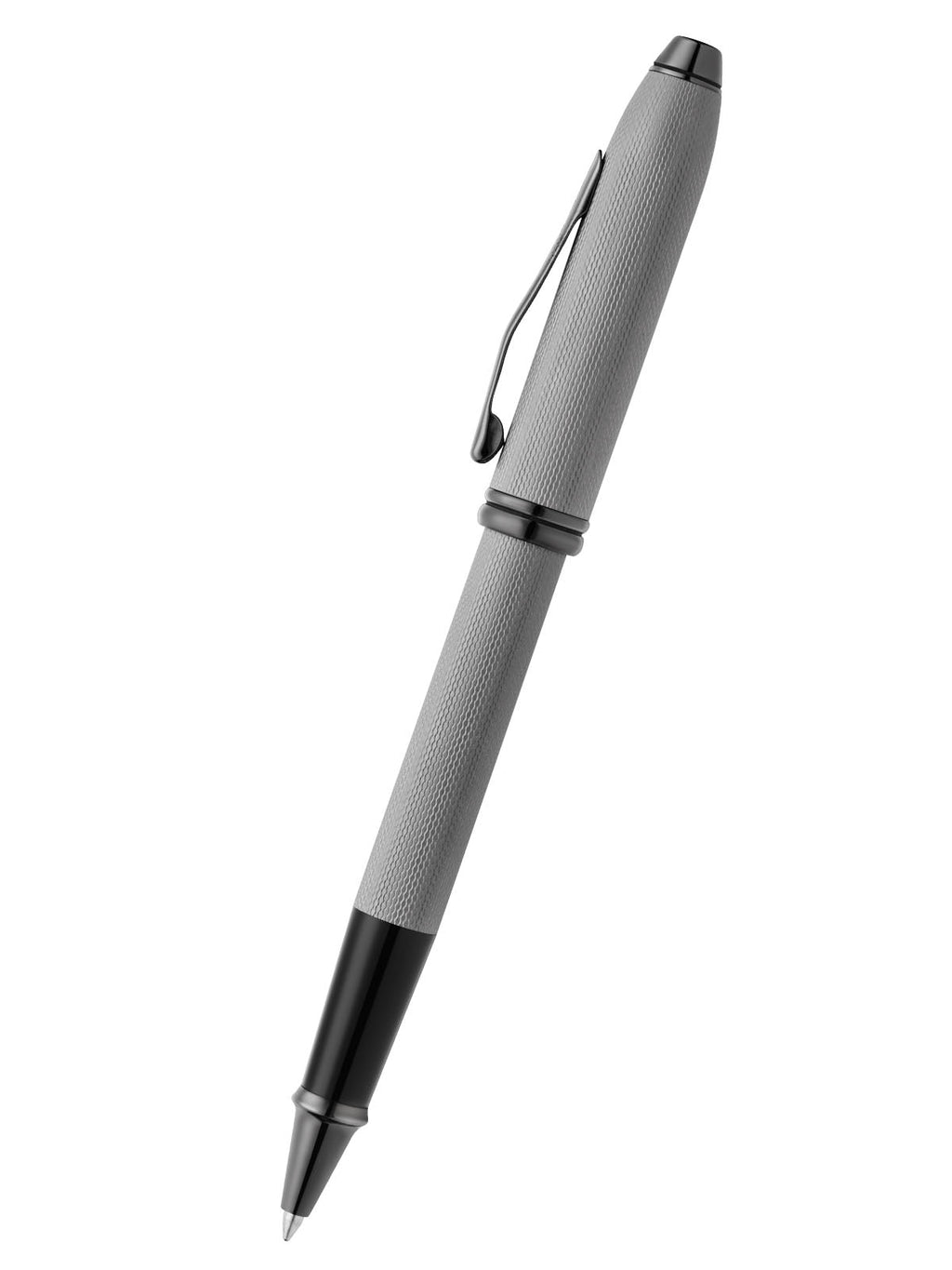 Townsend® Polished Slate Gray Engraved Diamond Pattern with Slate Gray PVD Appointments Selectip® Rollerball Pen