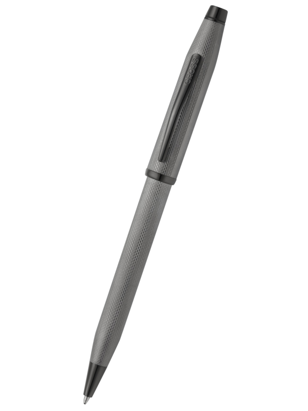 Century® II Polished Slate Gray Engraved Diamond Pattern Ballpoint Pen