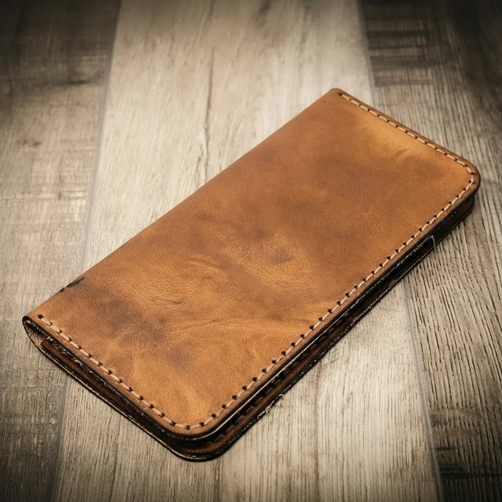 The Houstonian Long Wallet - Saddle Tan