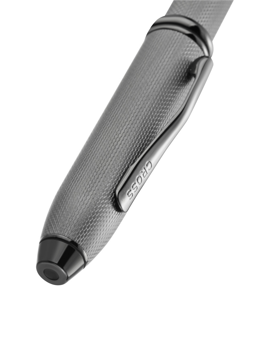 Townsend® Polished Slate Gray Engraved Diamond Pattern with Slate Gray PVD Appointments Ballpoint Pen