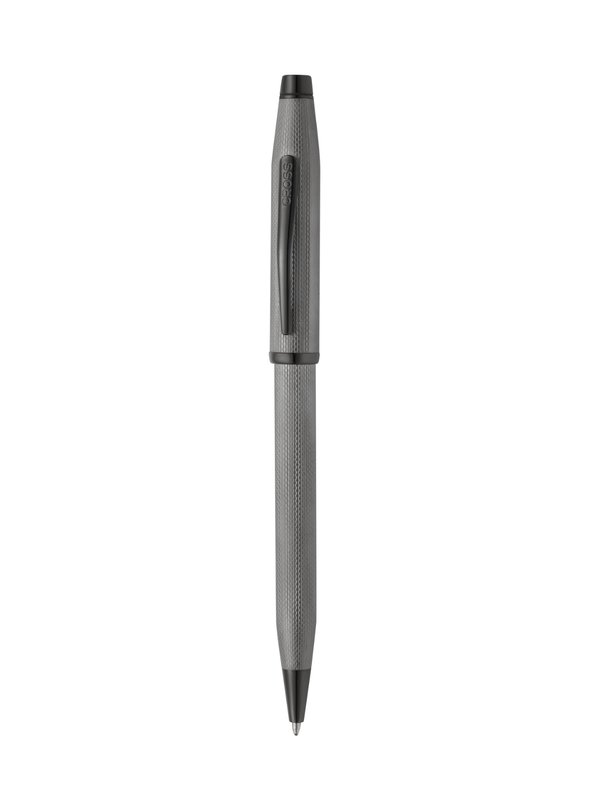 Century® II Polished Slate Gray Engraved Diamond Pattern Ballpoint Pen