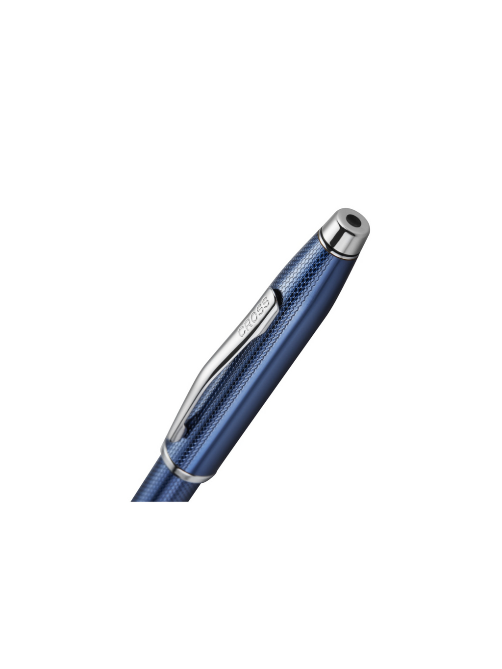 Century® II Polished Translucent Cobalt Blue Engraved Diamond Pattern Ballpoint Pen
