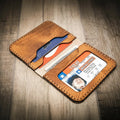 The Georgetown Minimalist Wallet in Saddle Tan