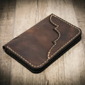 Western Vertical Wallet - Walnut Brown