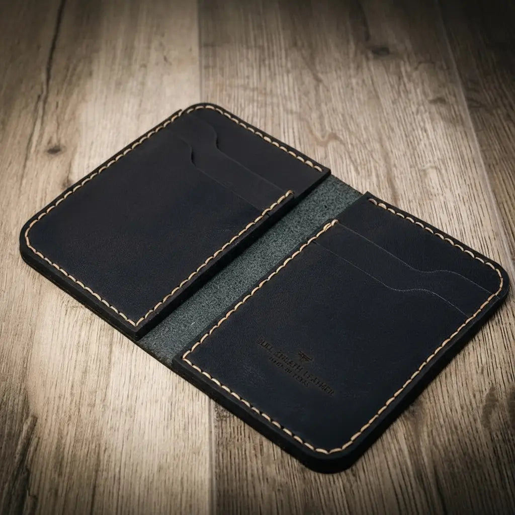 Western Vertical Wallet - Black
