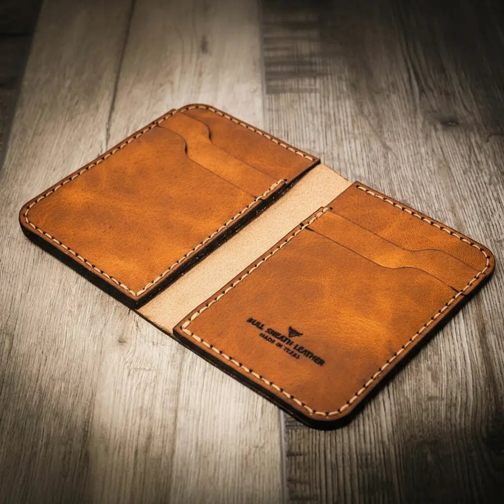 Western Vertical Wallet - Chestnut Brown