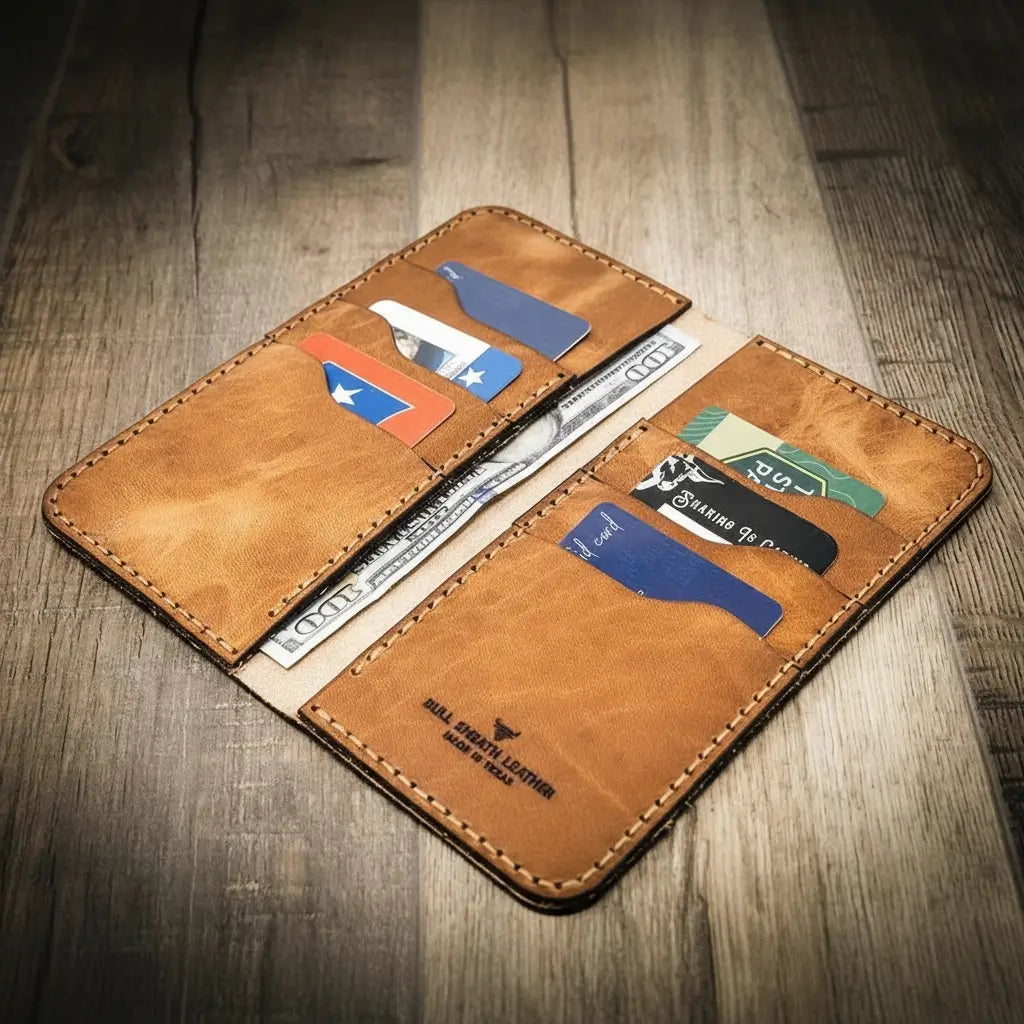 The Houstonian Long Wallet - Saddle Tan