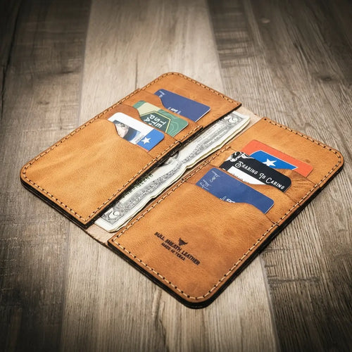 Western Long Wallet - Saddle Tan