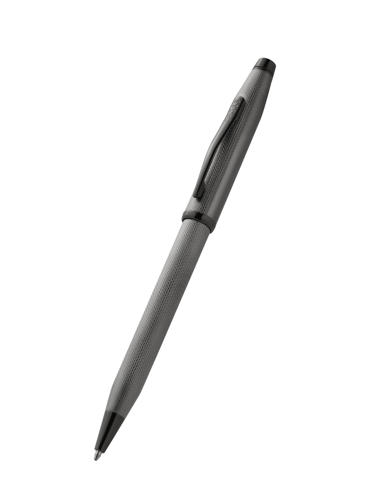 Century® II Polished Slate Gray Engraved Diamond Pattern Ballpoint Pen