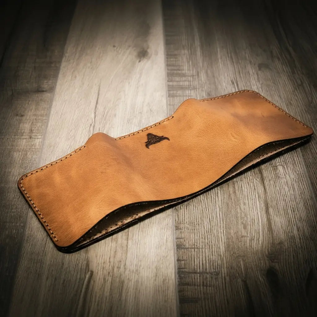 The Trinity Trifold Wallet - Saddle Tan