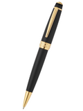 Bailey Matte Black Lacquer with 23KT Gold PVD Ballpoint Pen