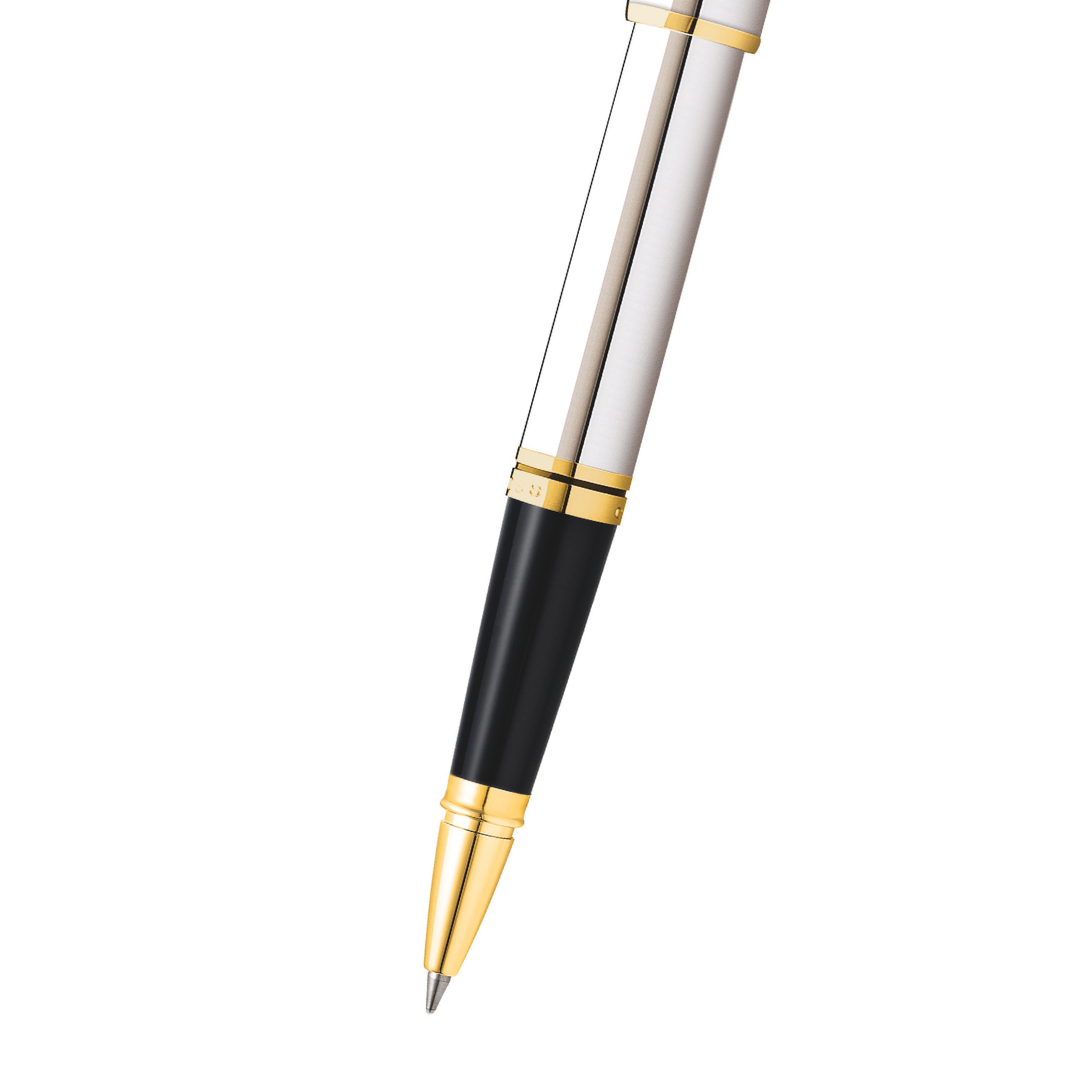 Coventry Polished Chrome with Gold-Tone Rollerball Pen