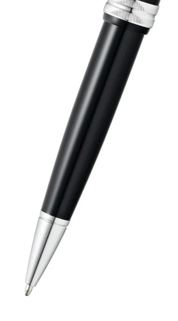 Bailey Light™ Glossy Black Resin Ballpoint Pen