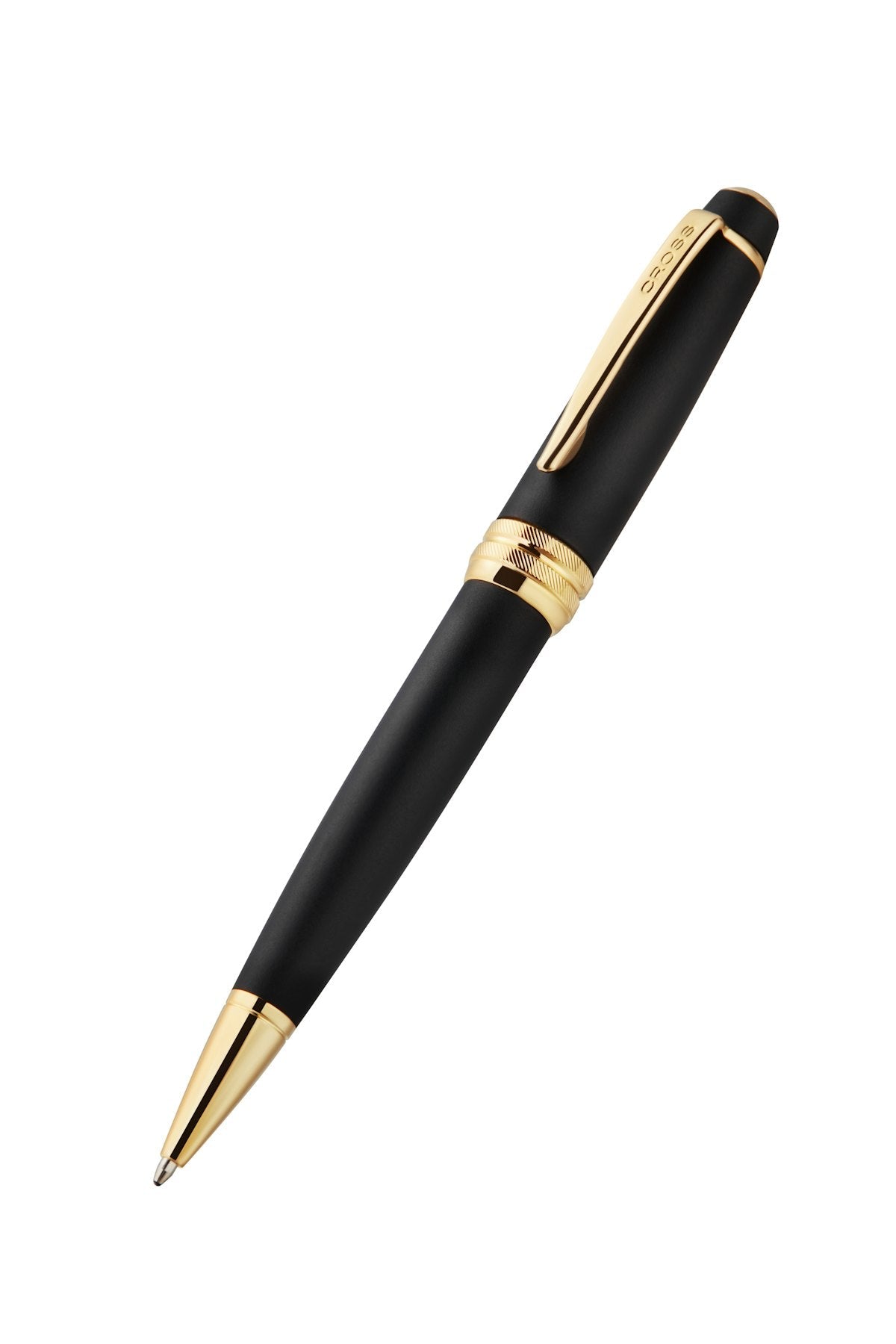 Bailey Matte Black Lacquer with 23KT Gold PVD Ballpoint Pen