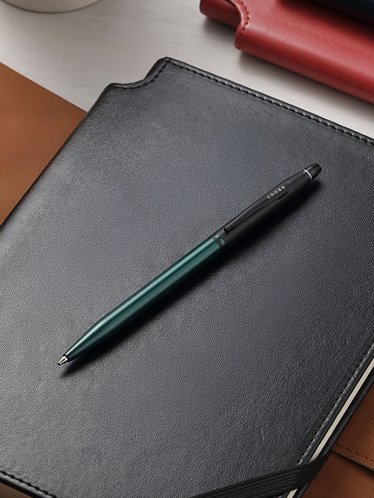 Click™ Tuxedo Satin Metallic Green Ballpoint Pen