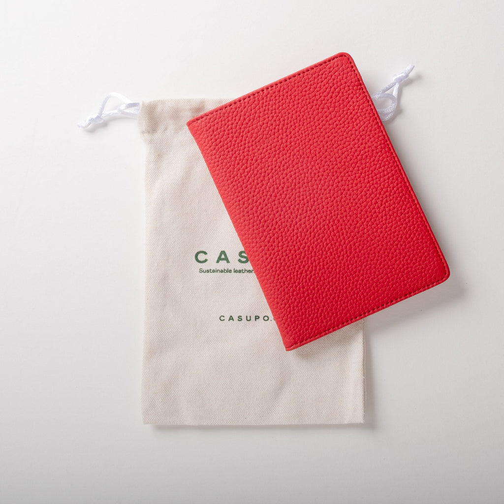 Leather Passport Wallet with RFID - Green
