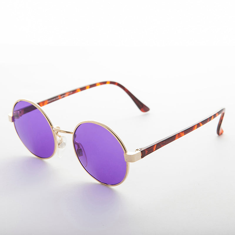 Round Color Lens Vintage 1990s Sunglass - Dylan