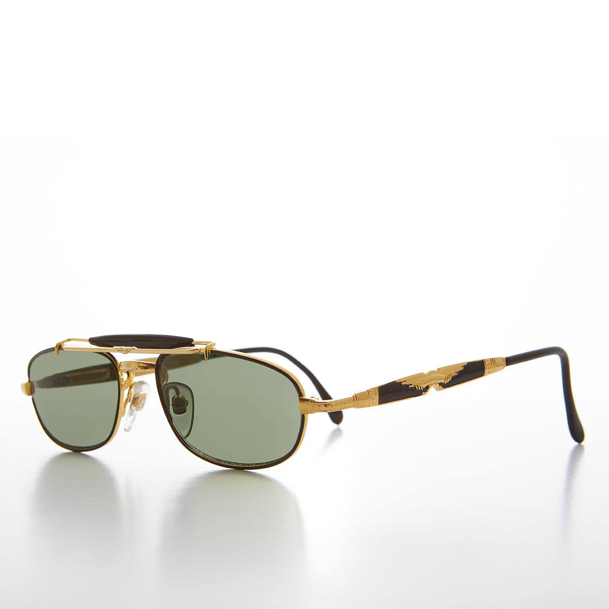Half Frame Vintage Aviator Deadstock Sunglass - Earl