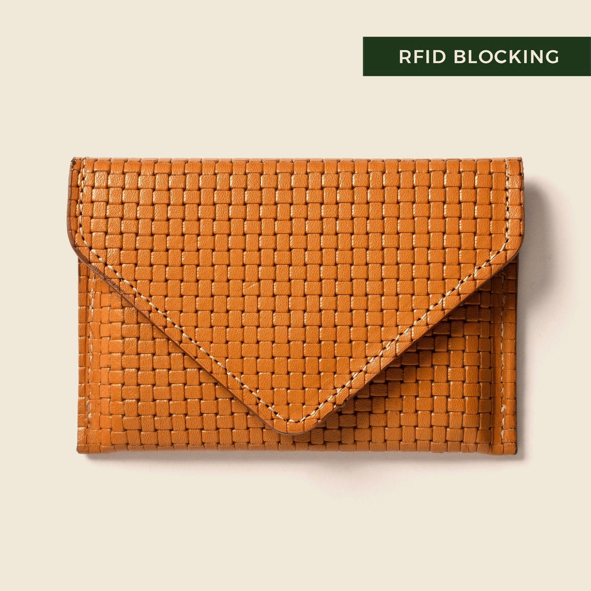 Mini Envelope Wallet With RFID protection - Tan Limited Edition