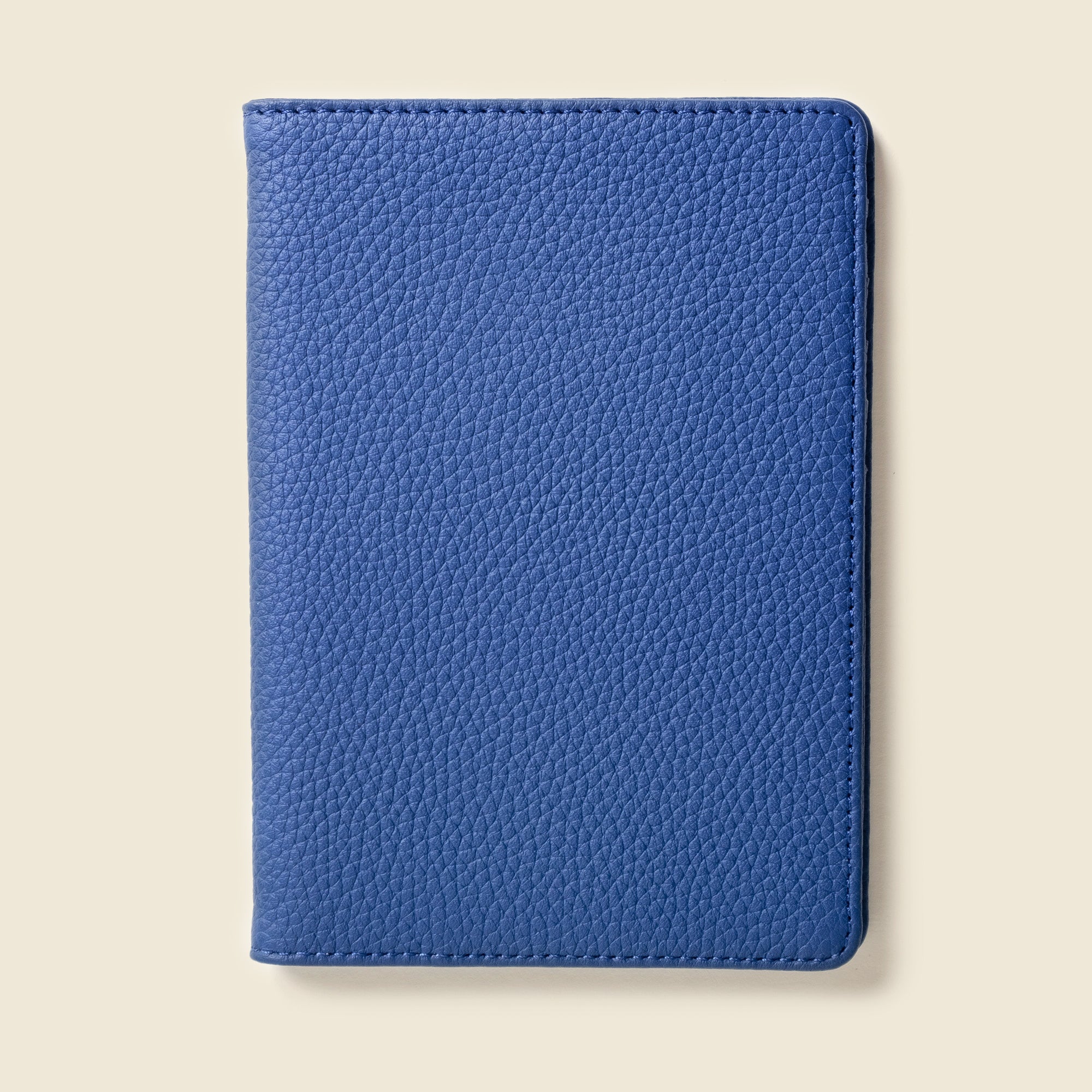 Leather Passport Wallet with RFID Shield- Cobalt
