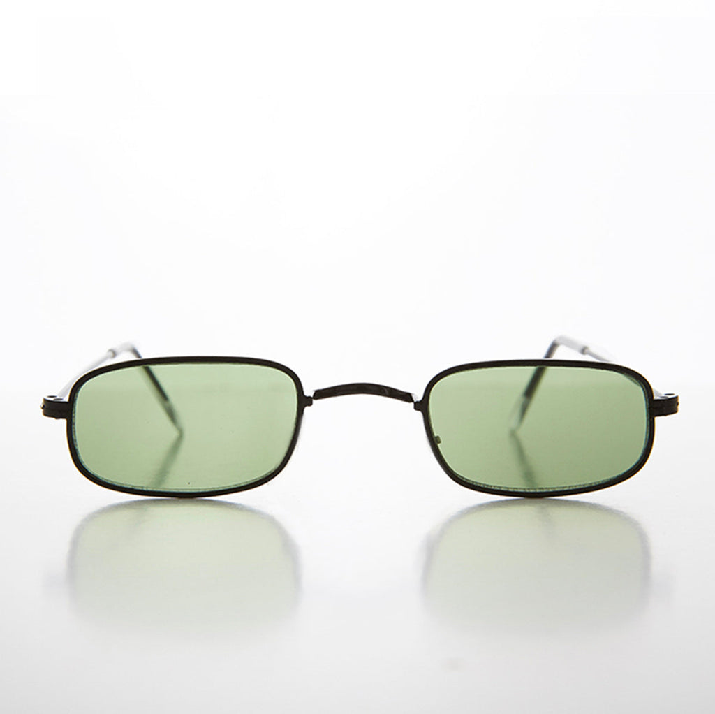 Rectangle Tinted Lens Hippy Vintage Sunglass - Hulu