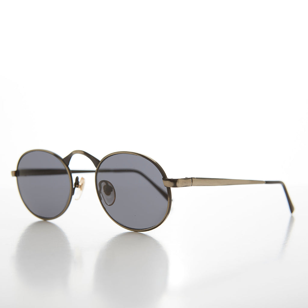 Victorian Oval Industrial Metal Vintage Sunglass - Jethro