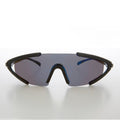 Futuristic Shield Wrap Around Sunglasses - Kimye