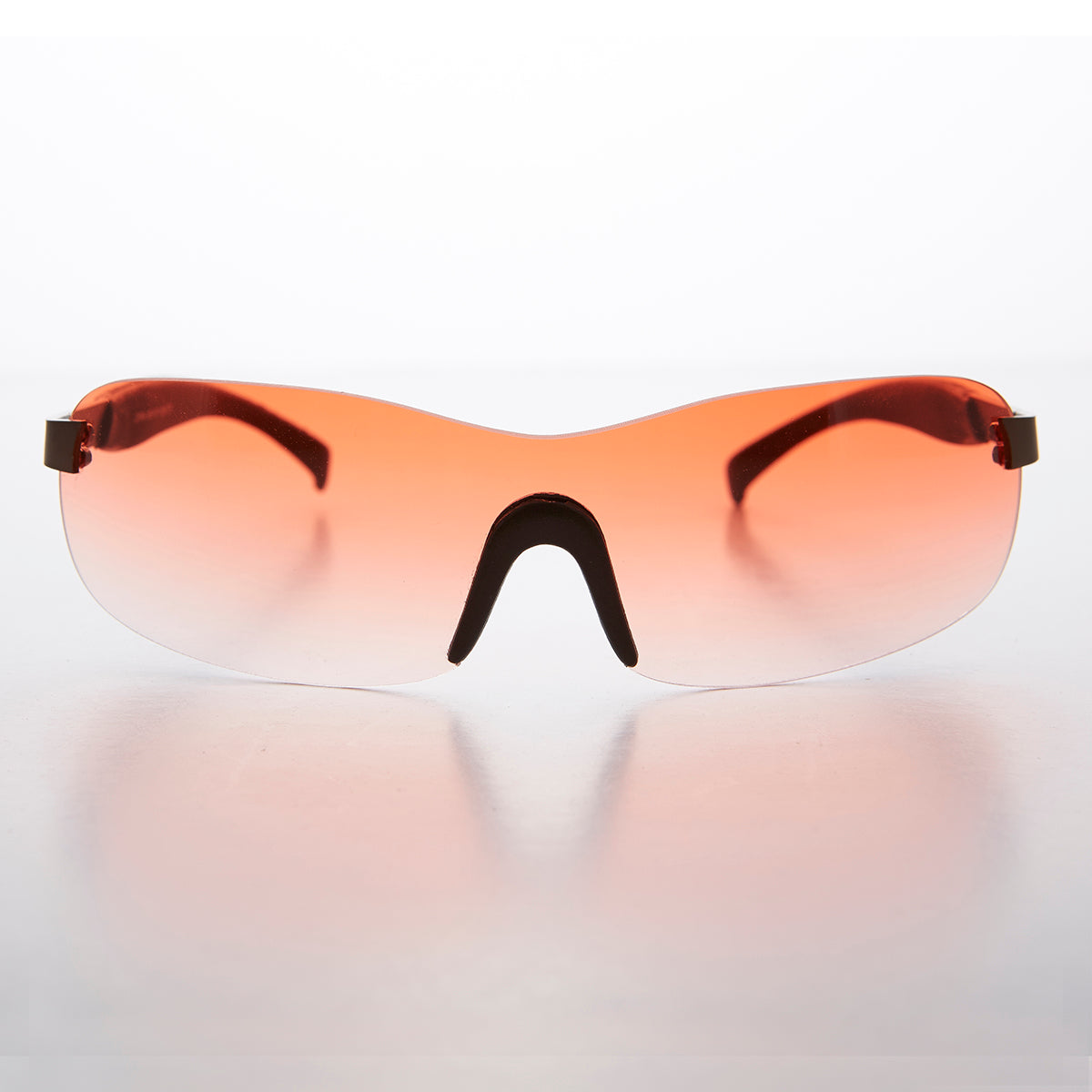 Y2K Wrap Shield Rimless Vintage Sunglass - Lance