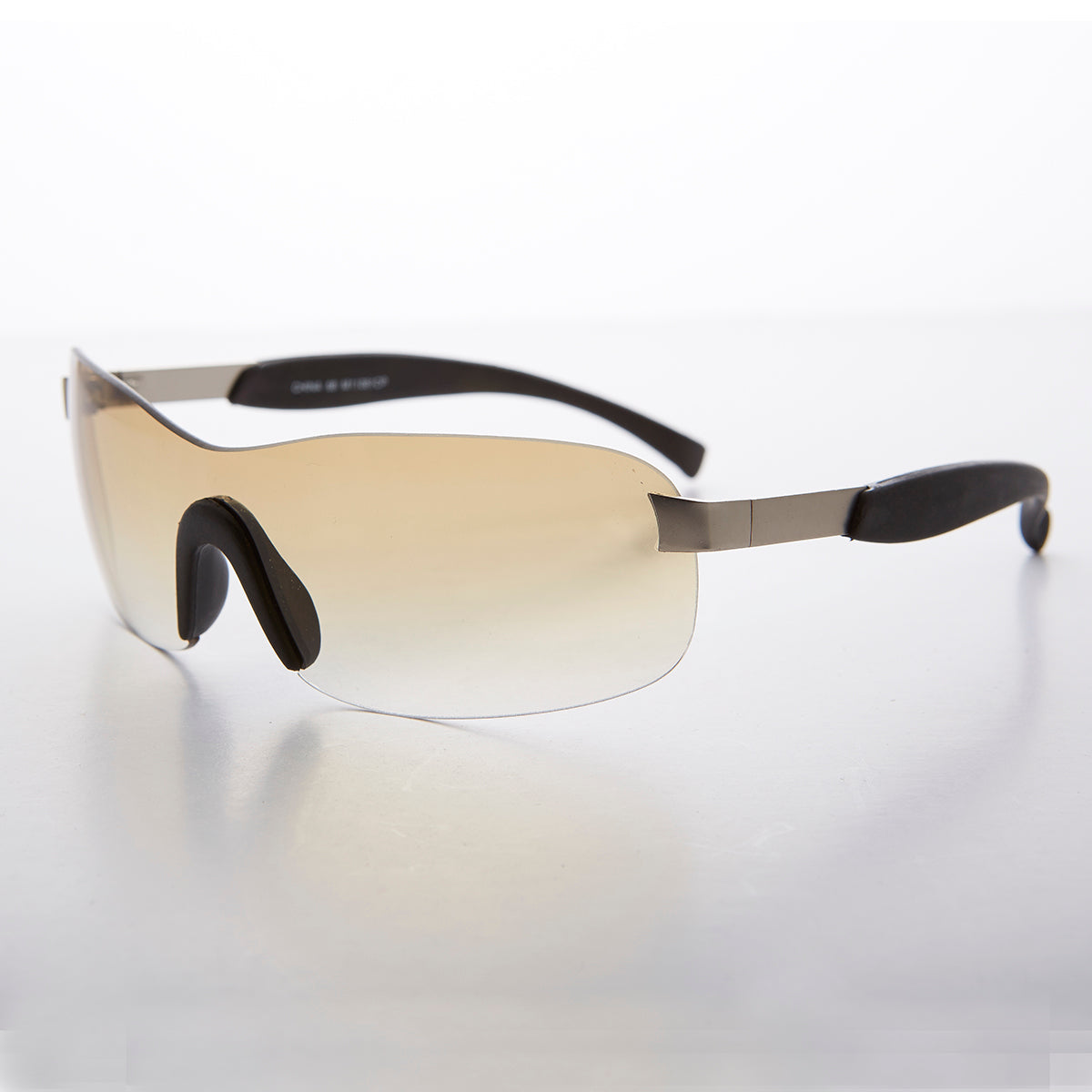 Y2K Wrap Shield Rimless Vintage Sunglass - Lance