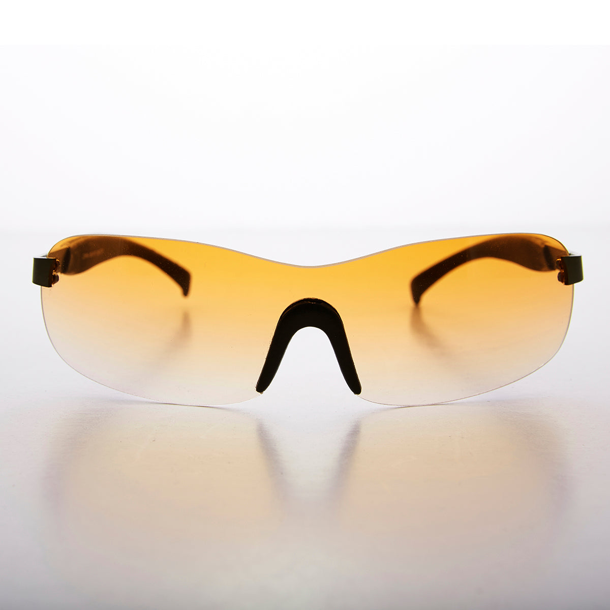 Y2K Wrap Shield Rimless Vintage Sunglass - Lance