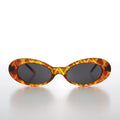 Narrow Oval Cat Eye 90s Vintage Sunglass - Leanne