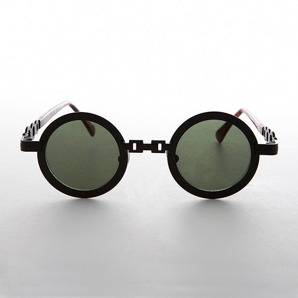 Round Vintage Sunglass with Chain Bridge - Link