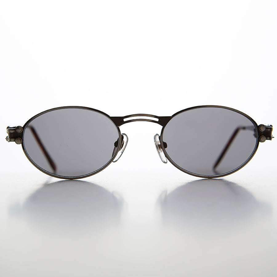 Goth Steampunk Victorian Oval Vintage Sunglass - Maxwell