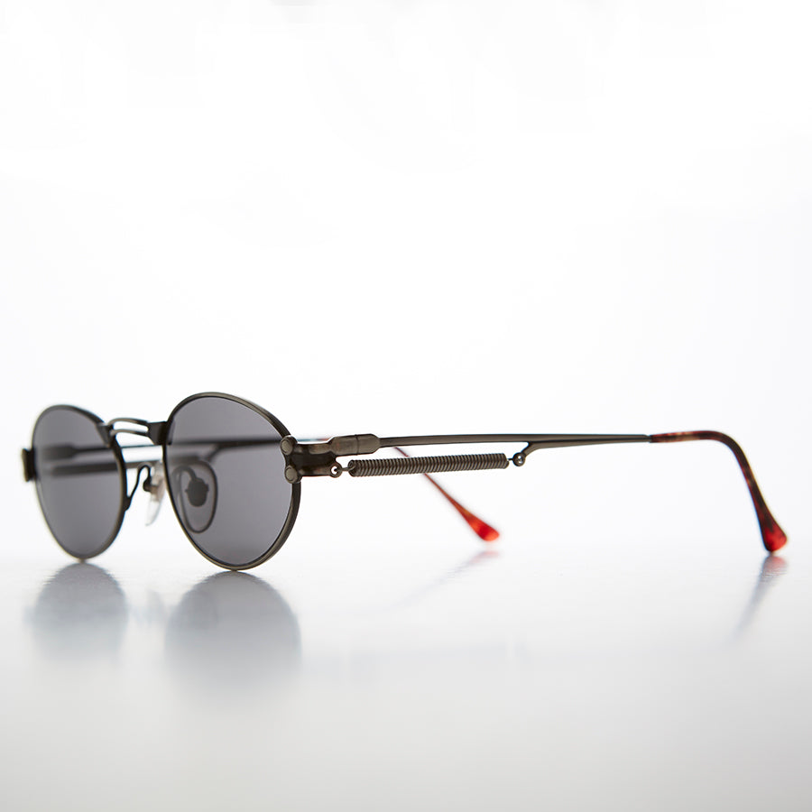 Goth Steampunk Victorian Oval Vintage Sunglass - Maxwell