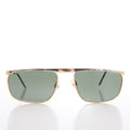 Gold and Silver Flat Top Rectangle Sunglasses - Medford