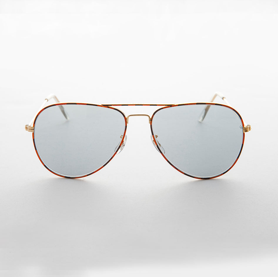 Vintage Aviator Sunglass Glass Photochromic Lens - Merlin 2