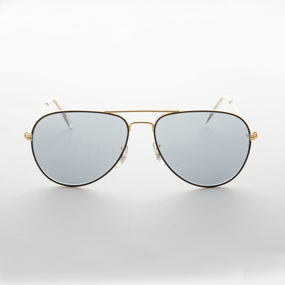 Vintage Aviator Sunglass Glass Photochromic Lens - Merlin 2