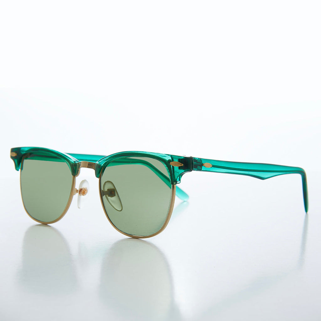 Classic Half Frame Vintage Sunglasses - Nowels