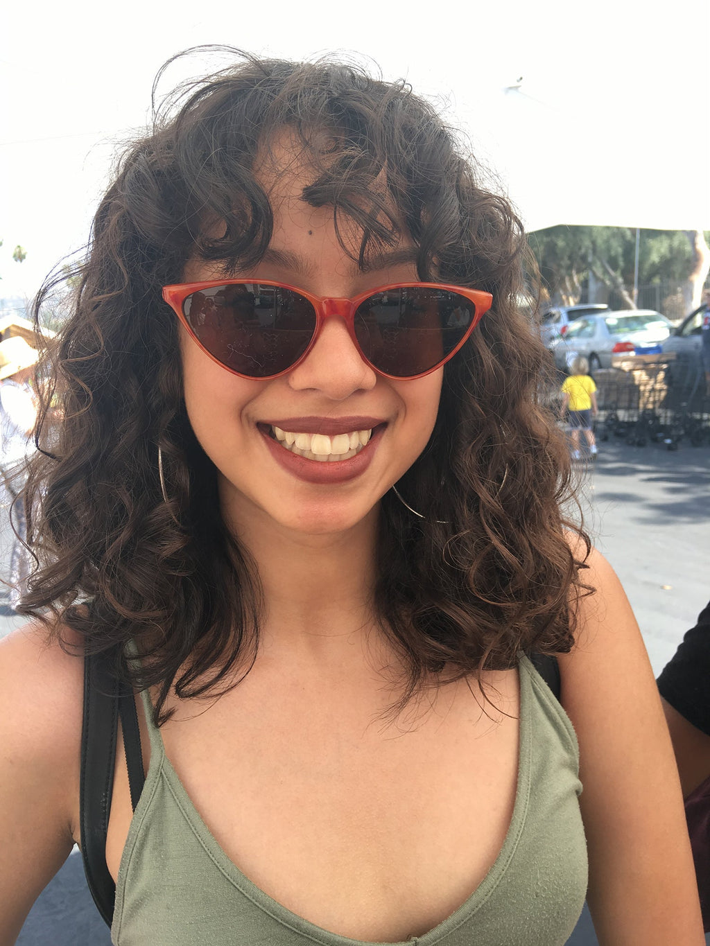 Thin Pointy Hip Cat Eye Vintage Women's Sunglass - Sandy