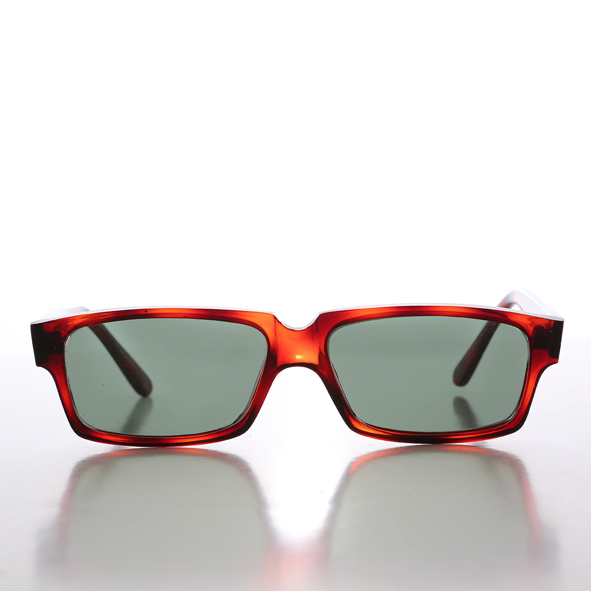 Flat Lens Rectangular Vintage Sunglass - Roscoe