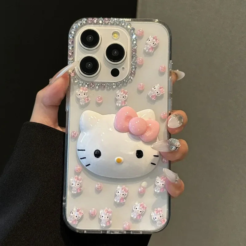 Kawaii Hello Kitty Cartoon  Phone Case Suitable For iPhone