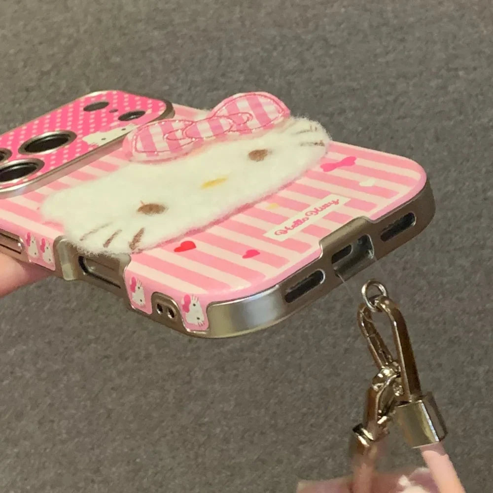 Large Window Texture Hello Kitty Phone Case For iPhone