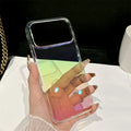Luxury Laser Rainbow Gradient Clear Case For iPhone