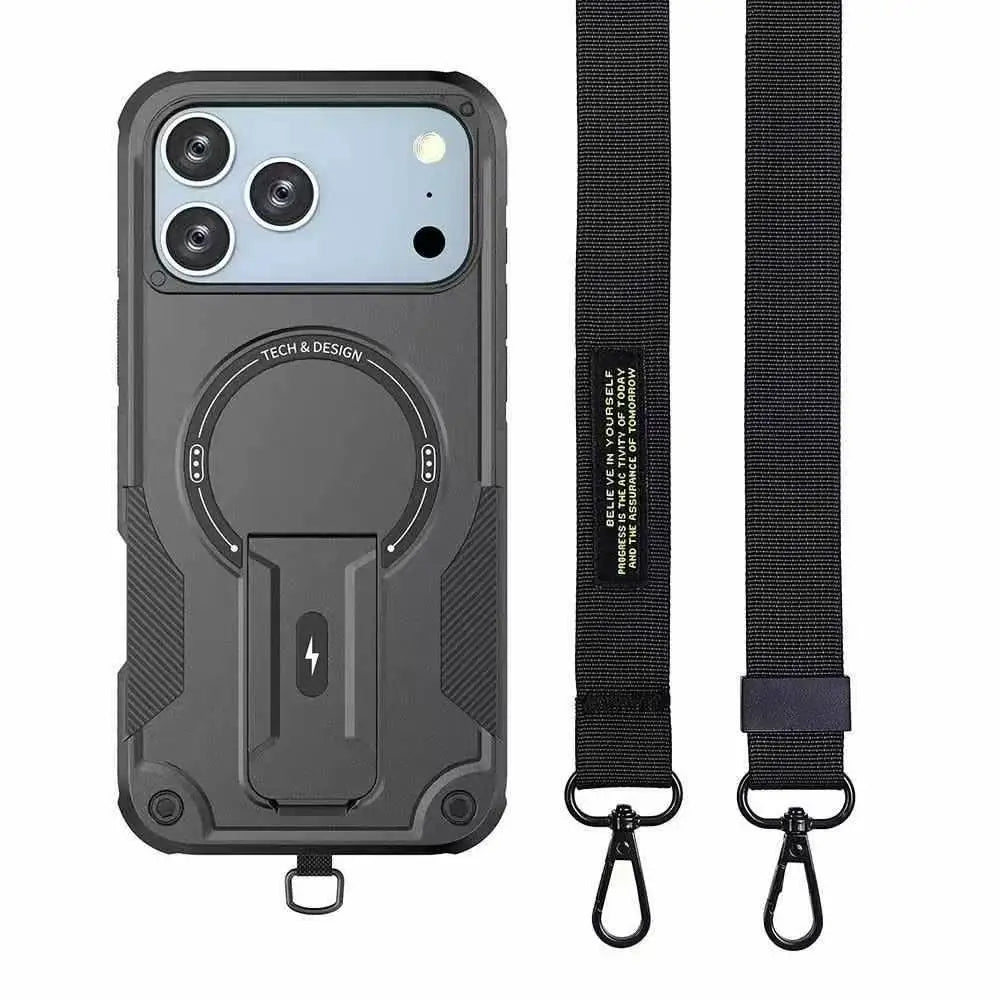 Crossbody Magnetic Holder Case For iPhone