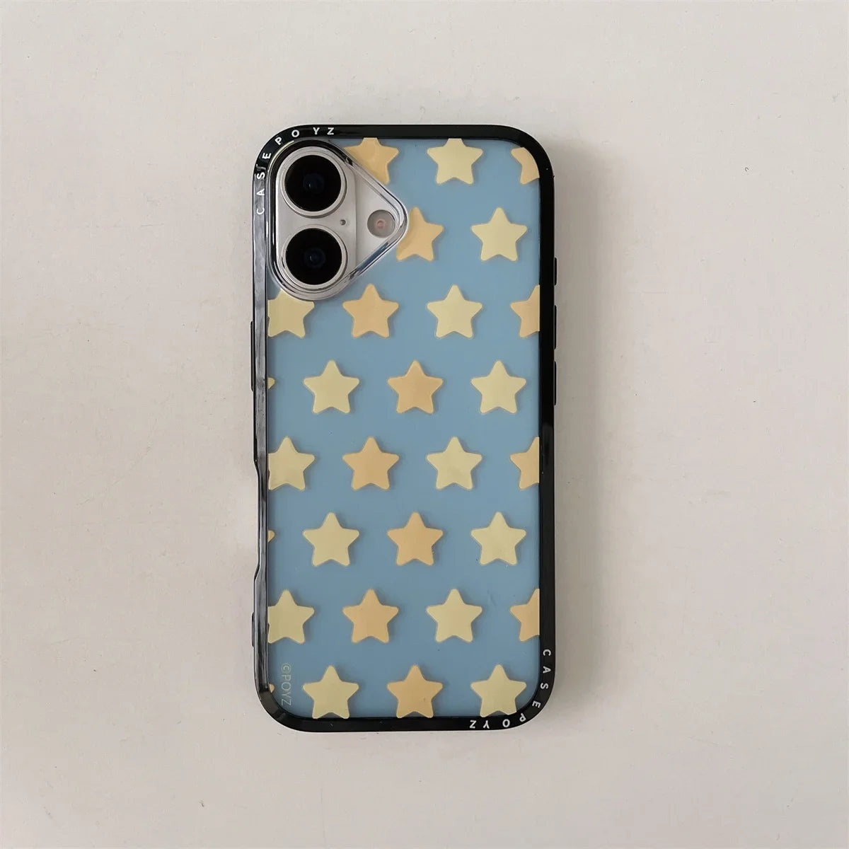Cute New Yellow Five-Pointed Star Bracket Lanyard Phone Case For iPhone