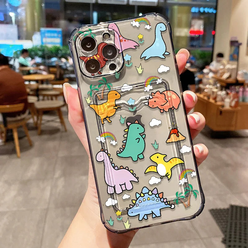 Cute Dinosaur Silicone Phone Case