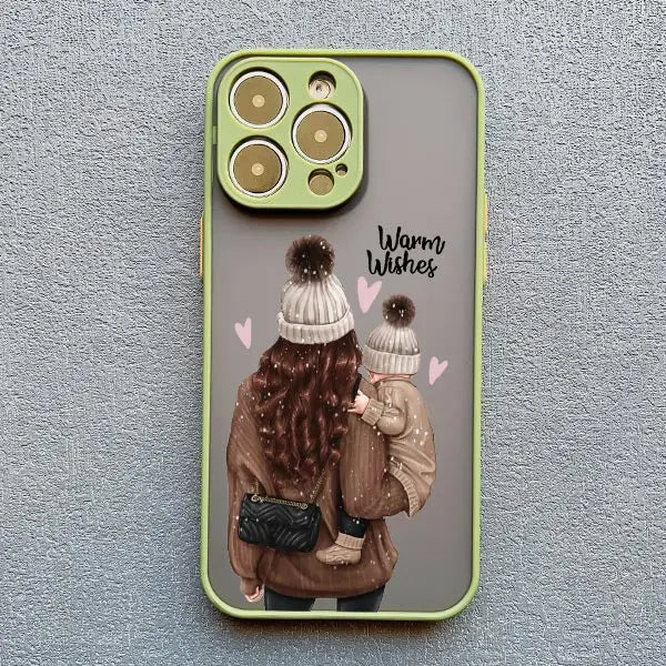 Super Mom Baby Girl Son Phone Case For iPhone